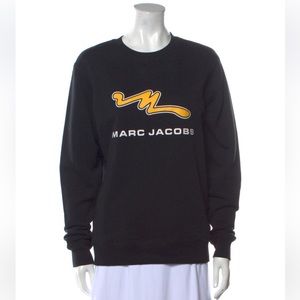 Marc Jacobs Black Graphic Crew Neck Sweatshirt